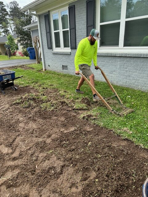 Property measurements and landscaping plan being prepared